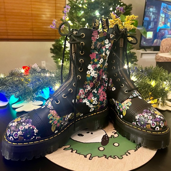 Sinclair Hi Vintage Floral Platform Boots - size 11 - Picture 5 of 6